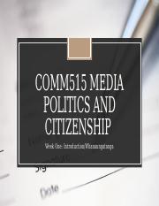 COMM515 Media Politics and Citizenship Lesson One.pptx