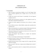 Guidance questions (Corporation Law).doc