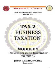 Business-Taxation-Tax-2-Module-3-Printed.docx