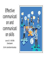 Lesson 02- Effective Communication and Communication Skills.pptx