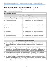 Week 3  - Procurement Management Plan.docx