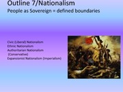 Outline 7 Nationalism