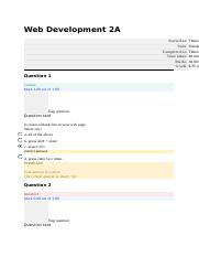 Web Development 2A tests.docx