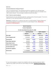 Financial Statement Analysis Project I.docx
