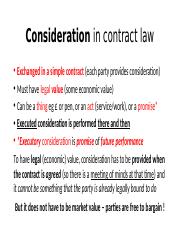 consideration contract law uk essay
