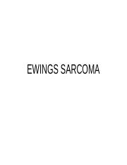 EWINGS SARCOMA-becky Presentation.ppt