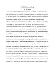 JROTC Scholarship Essay