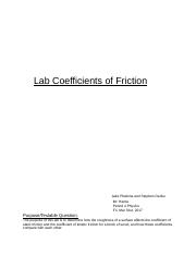 Lab Coefficients of Friction.docx