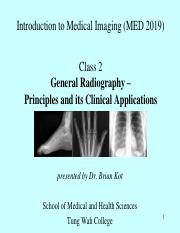 Class 2 - General Radiography – Principles and its Clinical Applications.pdf