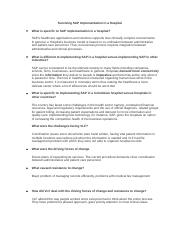 Homework 33 – Surviving SAP Implementation in a Hospital Instructions.docx