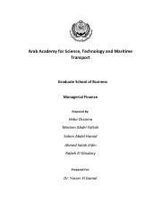 Managerial Finance Project 2 J Sunday - Mariam heba salem ahmed rabeh (1).pdf