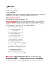Qualitative methods Assignment Irj nadeem.docx