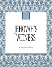 Final Jehovah Witness 