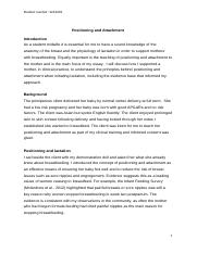 outline of breastfeeding essay