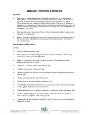 YR 12 ENGLISH LIST 2- INVICTUS AND RANSOM-FINAL.pdf