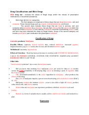 Drug Classifications and Illicit Drugs1.docx
