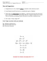 Algebra Bootcamp Unit 2 Homework (key).docx