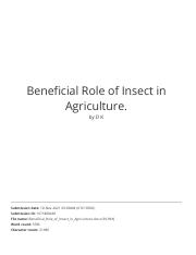 Beneficial Role of Insect in Agriculture..pdf