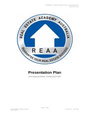 REAA - CPPREP4504 - Presentation Plan - Wyberba Street - v1.0.docx
