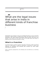 LEGAL RULES IN FRANCHISEE.docx