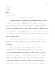 Реферат: Moby Dick Essay Research Paper Subject English