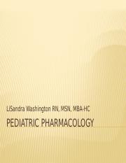 Pediatric Pharmacology-1