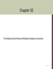 Chapter05[1]The Relational Data Model and Relational Database Constraints.ppt