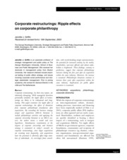 corporate restructuring