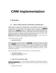 CRM Implementation.doc