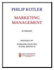summaryofkotlersmarketingmanagementbook-101221122910-phpapp02.doc