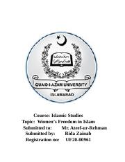 Islamiat assignment.docx