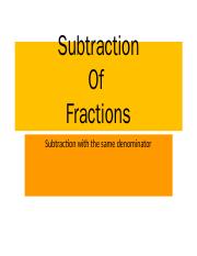 Subtraction of fraction note-WPS Office.pptx