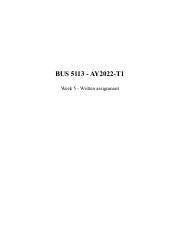 BUS 5113 Week 5 - Written Assignment.pdf