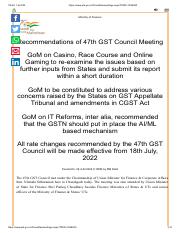 Recommendations of 47th GST Council Meeting.pdf