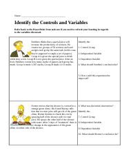 Identify Variable Simpson