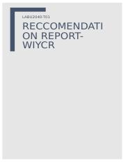 recommendation report.docx