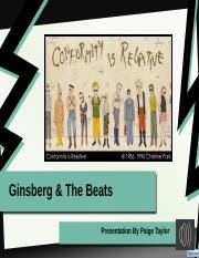 Final Ginsberg and the Beats- Project II