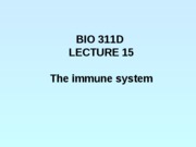 Lecture 15 immune system posted