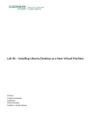 Lab 4b - Installing Ubuntu Desktop as a New Virtual Machine (gonz0172).docx