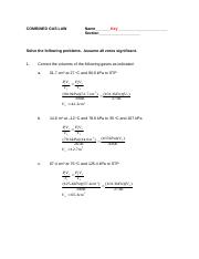 COMBINED GAS LAW Worksheet Answers.doc