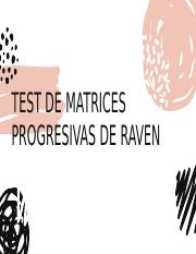 Matrices progresivas de Raven.pptx