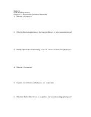 Chapter 11- Discussion Questions Answers