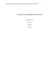 Feminist and Critical Criminology and Political Crime.edited.docx