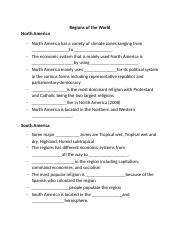 Regions of the World Guided Notes.doc