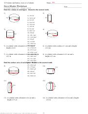 Eric babakhanian - Volume and SA Cylinders Practice.pdf