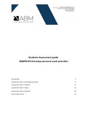 BSBPEF402 Student Assessment Tasks BOMI GU.docx