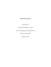 2-3 Assignment_Management Approaches.docx