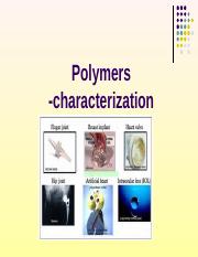 lecture 8 Polymers Characterization.ppt