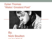 British lit-Dylan Thomas
