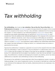 Tax withholding - Wikipedia.PDF